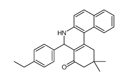 5-(4-ethylphenyl)-2,2-dimethyl-1,3,5,6-tetrahydrobenzo[a]phenanthridin-4-one结构式