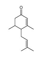 3,5-dimethyl-4-(3-methylbut-2-enyl)cyclohex-2-en-1-one Structure