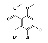 3-Bromo-2-(bromomethyl)-4,6-dimethoxybenzoic acid methyl ester structure