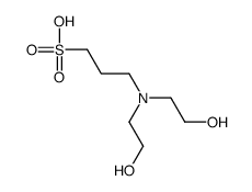 3-[bis(2-hydroxyethyl)amino]propanesulphonic acid结构式