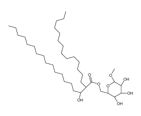 [(2R,3S,4S,5R,6S)-3,4,5-trihydroxy-6-methoxyoxan-2-yl]methyl 3-hydroxy-2-tetradecyloctadecanoate结构式