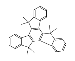 10,15-Dihydro-5,5,10,10,15,15-hexamethyl-5H-tribenzo[a,f,k]trindene structure