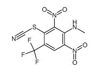 2,6-Dinitro-N-methyl-3-thiocyanato-4-trifluormethylanilin结构式