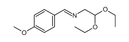 N-(2,2-diethoxyethyl)-1-(4-methoxyphenyl)methanimine Structure