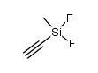 methyl(ethynyl)difluorosilane Structure