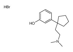 3-[1-[2-(dimethylamino)ethyl]cyclopentyl]phenol,hydrobromide Structure