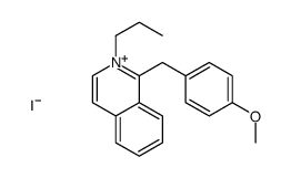 1-[(4-methoxyphenyl)methyl]-2-propylisoquinolin-2-ium,iodide结构式