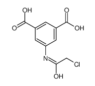 5-[(2-chloroacetyl)amino]benzene-1,3-dicarboxylic acid structure