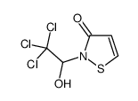 2-(2,2,2-trichloro-1-hydroxyethyl)-1,2-thiazol-3-one结构式