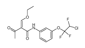 N-[3-(2-Chloro-1,1,2-trifluoro-ethoxy)-phenyl]-2-[1-ethoxy-meth-(Z)-ylidene]-3-oxo-butyramide结构式