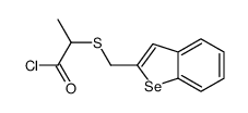 2-(1-benzoselenophen-2-ylmethylsulfanyl)propanoyl chloride结构式