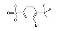 3-bromo-4-(trifluoromethyl)benzenesulfonyl chloride Structure