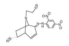 8-(2-Cyano-ethyl)-2-[(2,4-dinitro-phenyl)-hydrazono]-8-aza-bicyclo[3.2.1]oct-3-ene-6-carbonitrile结构式