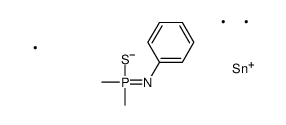 N-dimethylphosphinothioyl-N-trimethylstannylaniline结构式