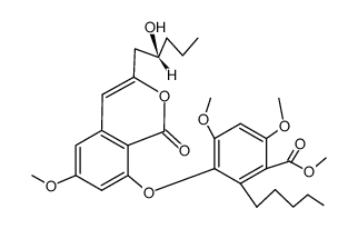 Isovittatolsaeuremethylester-trimethylether Structure