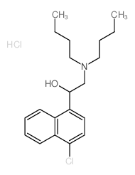 1-Naphthalenemethanol,4-chloro-a-[(dibutylamino)methyl]-,hydrochloride (1:1) Structure