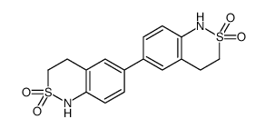 6-(2,2-dioxo-3,4-dihydro-1H-2λ6,1-benzothiazin-6-yl)-3,4-dihydro-1H-2λ6,1-benzothiazine 2,2-dioxide Structure