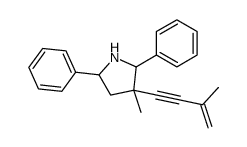 3-methyl-3-(3-methylbut-3-en-1-ynyl)-2,5-diphenylpyrrolidine Structure