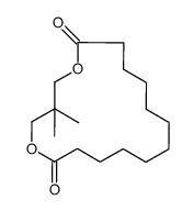 3,3-dimethyl-1,5-dioxacycloheptadecane-6,17-dione结构式