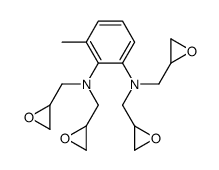 3-methyl-1-N,1-N,2-N,2-N-tetrakis(oxiran-2-ylmethyl)benzene-1,2-diamine结构式