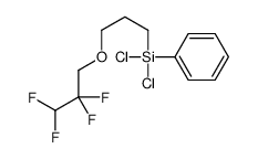 dichloro-phenyl-[3-(2,2,3,3-tetrafluoropropoxy)propyl]silane Structure