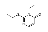 3-ethyl-2-ethylsulfanylpyrimidin-4-one结构式