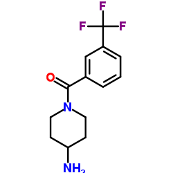 1-{[3-(trifluoromethyl)phenyl]carbonyl}piperidin-4-amine结构式