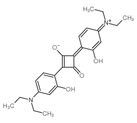 2,4-Bis[4-(diethylamino)-2-hydroxyphenyl]squaraine Structure