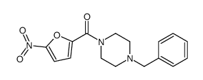 Piperazine, 1-[(5-nitro-2-furanyl)carbonyl]-4-(phenylmethyl)- picture