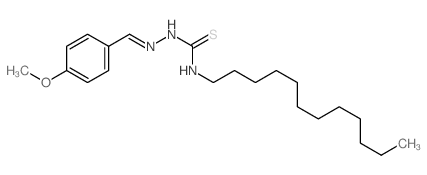 Hydrazinecarbothioamide,N-dodecyl-2-[(4-methoxyphenyl)methylene]-结构式