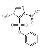 1H-Imidazole-5-sulfonicacid, 1-methyl-4-nitro-, phenyl ester Structure