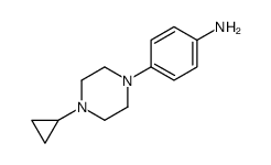 4-(4-环丙基哌嗪-1-基)苯胺结构式