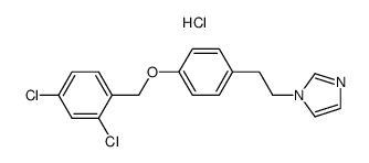 (2,4-Dichlorobenzyl)-{4-[2-(1-imidazolyl)-ethyl]-phenyl}-ether, hydrochloride结构式