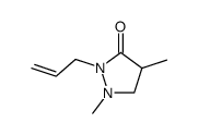 3-Pyrazolidinone,1,4-dimethyl-3-(2-propenyl)- (9CI)结构式