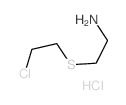 Ethanamine, 2-[(2-chloroethyl)thio]-, hydrochloride结构式