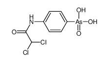 [4-[(2,2-dichloroacetyl)amino]phenyl]arsonic acid结构式