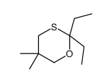 2,2-diethyl-5,5-dimethyl-1,3-oxathiane Structure