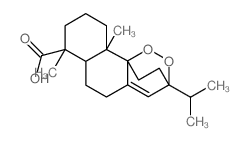 3H-3,10b-Ethanonaphtho(1,2-c)-1,2-dioxin-7-carboxylic acid, 5,6,6a,7,8,9,10,10a-octahydro-7,10a-dimethyl-3-(1-methylethyl)-结构式