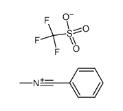 N-methylbenzonitrilium trifluoromethanesulphonate Structure