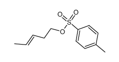 (E)-pent-3-en-1-yl 4-methylbenzenesulfonate结构式