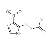 Acetic acid,2-[(4-nitro-1H-imidazol-5-yl)thio]-结构式