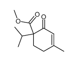 methyl 1-isopropyl-4-methyl-2-oxocyclohex-3-ene-1-carboxylate结构式