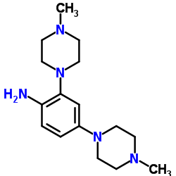 2,4-BIS-(4-METHYL-PIPERAZIN-1-YL)-PHENYLAMINE Structure