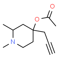 4-Piperidinol,1,2-dimethyl-4-(2-propynyl)-,acetate(ester)(8CI)结构式