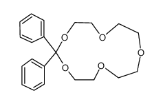 2,2-diphenyl-1,3,6,9,12-pentaoxacyclotetradecane Structure