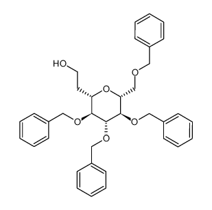 2-(2',3',4',6'-tetra-O-benzyl-β-D-glucopyranosyl)ethanol结构式