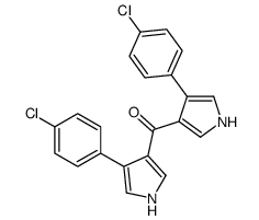 bis[4-(4-chlorophenyl)-1H-pyrrol-3-yl]methanone Structure