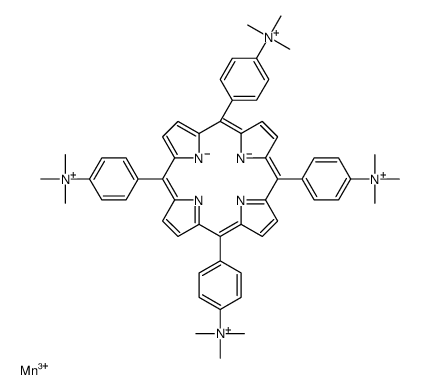 manganese(III)-tetra(4-N,N,N-trimethylanilinium)porphyrin Structure