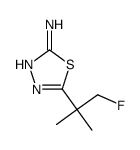 5-(1-fluoro-2-methylpropan-2-yl)-1,3,4-thiadiazol-2-amine Structure