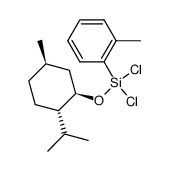 (-)-dichloro-[(1R,2S,5R)-menthyloxy]-(2-methylphenyl)silane Structure